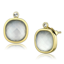 TK2912 - IP Gold(Ion Plating) Stainless Steel Earrings with Precious Sto... - $39.49