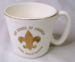 Vintage Boy Scouts Of America Bsa Camp Mountaineer Coffee Mug Cup Mcp Usa - £7.90 GBP