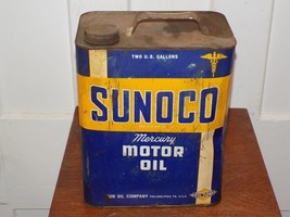 Sunoco Mercury Made 2 Gallon Empty Oil Can - $54.45