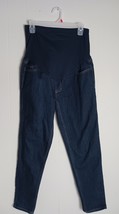 Time And Tru Maternity Straight Leg Pull-On Denim Jeans Dark Wash Women&#39;... - $235.73 MXN