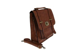 Artisan Crafted Leather Look Messenger Bag/Handbag Backpack/Office Bag/S... - £66.59 GBP