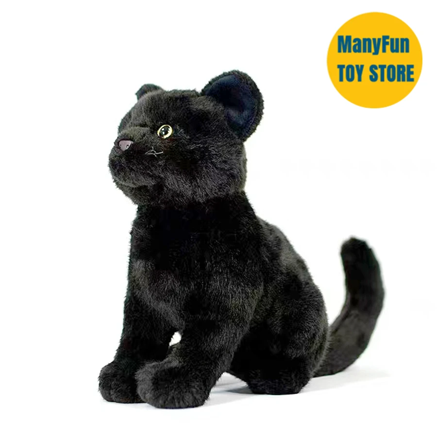 White Cat High Fidelity Anime Cute Persian Cat Plushie Black Cat Plush Toys - £28.91 GBP