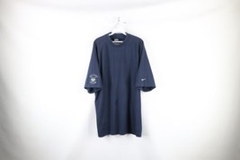 Vintage Nike Golf Mens XL Faded Travis Scott Mini Swoosh Mock Neck T-Shirt Blue - £31.54 GBP