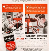 1947 Eveready Battery Advertisement National Carbon Company Vintage E8D - $19.99