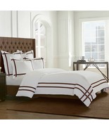 New Wamsutta Montenegro Duvet Cover White Queen - $137.27 CAD