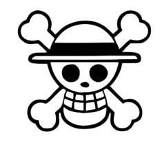 One Piece Straw Hat Pirate Skull Flag Anime Vinyl Decal Car Truck Sticker Laptop - £2.99 GBP+