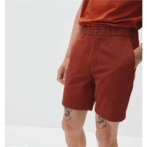 Everlane Mens The Pull-On Performance Chino Short Mohogany Brown S - £30.20 GBP