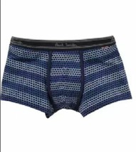 PAUL SMITH Navy Blue ZIG ZAG Stripe BRIEF Trunk UNDERWEAR ( XL ) - $73.25