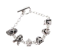 Star Wars Jewelry Character 925 Sterling Silver 3D Toggle - £437.85 GBP
