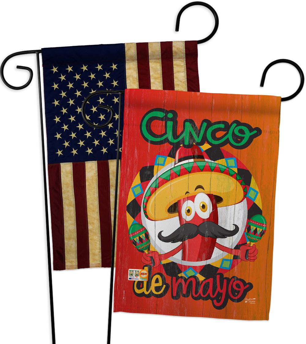 Primary image for Amigo Chili Cinco de Mayo - Impressions Decorative USA Vintage - Applique Garden