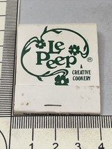 Matchbook Cover  Le Peep  A Creative Cookery restaurant  gmg  Unstruck  foxing - £9.81 GBP