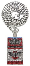 Swisher Cigarro Dulces Colgante Con Cristal Diamantes Imitación Necklace - £21.11 GBP+