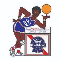 Pabst Blue Ribbon Basketball Cool Blue Decal / Bumper Sticker - £2.80 GBP+