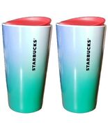 Starbucks 2022 Blue Green Ocean Gradient Travel Cup Ceramic Tumbler 12oz... - €21,33 EUR