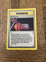 1999 Pokemon Trainer Card PlusPower 84/102 - $91.22 MXN
