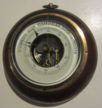 Vintage German Sturmisch Regen Veranderlich Schon S. Trocken Barometer - $37.95