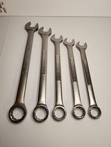 Vintage Craftsman Wrenches 15/16 to 1 5/16"  Set of 5 Large Combo "VV" USA - $83.83