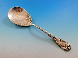 Chrysanthemum by Durgin Sterling Silver Preserve Spoon 7 1/2&quot; Serving Piece - £223.69 GBP