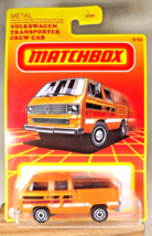 2020 Matchbox Retro Series 2/24 Volkswagen Transporter Crew Cab Orange w/WhiteSp - $10.93