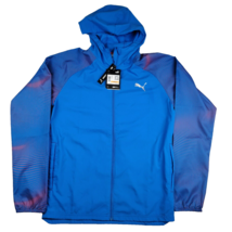 Puma Mens Run FAV AOP Woven Jacket Blue (524221-46) Size Small - $37.18
