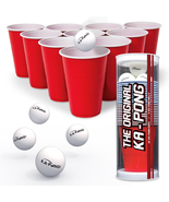 Ka-Pong Plastic Cup Party Game Set - 22 Plastic Cups and 6 Ping Pong Balls - $404.52 MXN