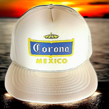 Vtg Corona Mexico White Snap Mesh Back Adjustable Royal Pacific Hat Cap ... - £7.02 GBP
