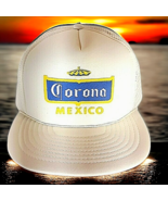 Vtg Corona Mexico White Snap Mesh Back Adjustable Royal Pacific Hat Cap ... - £7.17 GBP