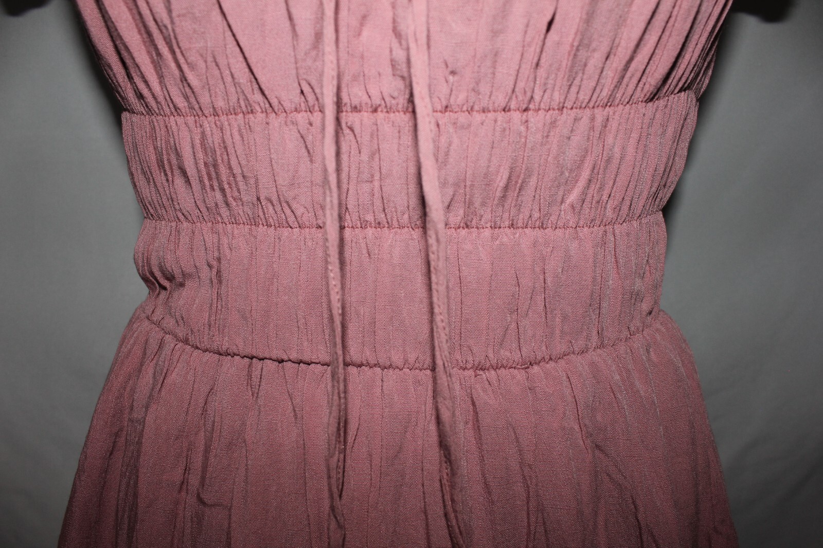 I Love Oasis Women's Size S Mauve Off Shoulder Elastic Waist Tiered Mini Dress Item image 3