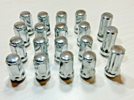 19 PCS Chrome 14 x 1.5 Bulge Acorn Lug Nuts For Chevy GMC Silverado Sier... - $145.95 MXN