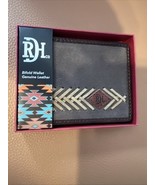 NEW Red Dirt Hat Co Bifold Wallet Leather Southwest Woven Inlay Western ... - $26.04