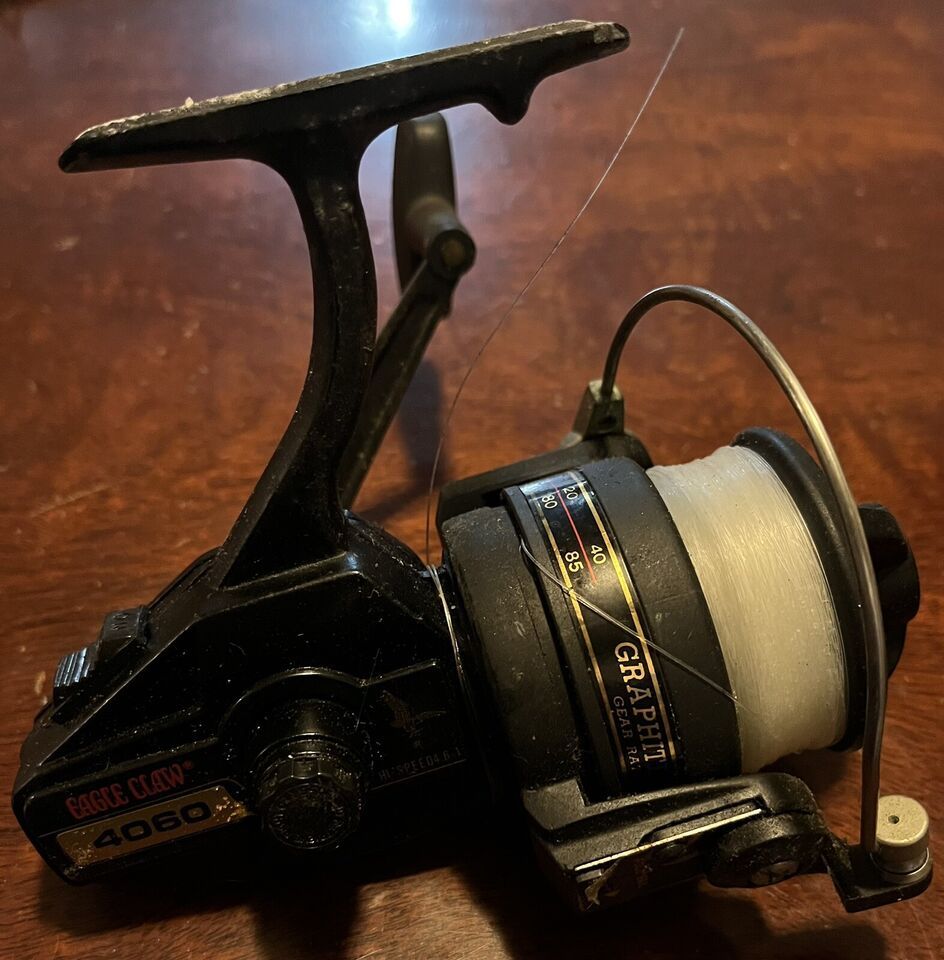 Vintage Eagle Claw 4060 Graphite Spinning Reel - £10.50 GBP