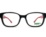 Puma Kids Eyeglasses Frames PJ0002O 006 Black Clear Red Square 49-17-125 - $54.44