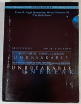Unbreakable (DVD, 2001, 2-Disc Set, Vista Series) - £3.13 GBP