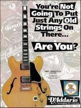 D&#39;Addario Guitar Strings 1993 advertisement with 1961 Gibson ES-355 TDSVN Custom - $4.01