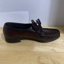 Florsheim Mens Black Leather Slip on Tassel Loafers Shoes Sz 9.5D Toe St... - $639.91 MXN