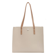 Shoulder Women&#39;s Bag Solid Color PU Leather New Summer Korean Quality Designer F - £36.46 GBP