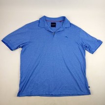 Tommy Bahama Polo Shirt Men’s Size XL Blue Short Sleeve Textured - £22.60 GBP