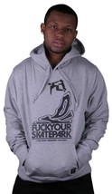 Dissizit Fysp Fuck Tuo Skate Park Pullover con Cappuccio IN Rosso O Eric... - $33.75
