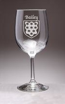 Bailey Irish Coat of Arms Wine Glasses - Set of 4 (Sand Etched) - £53.73 GBP