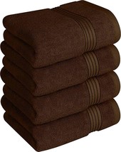 Utopia Towels Premium Hand Towels 100% Combed Spun  Extra Large16x28 DarkBrown - £19.11 GBP