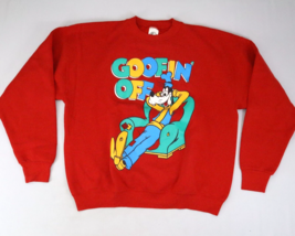 Vintage Mickey Co Goofy Disney Sweatshirt Crewneck Red 90s Cartoon XL Go... - £21.01 GBP