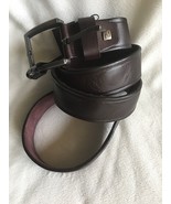 Zanzara Men&#39;s Leather brown Color Belt ZZ1004T NEW $125 sz 40 - $137.64 CAD