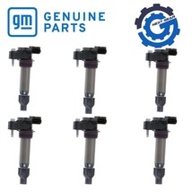 6 New OEM GM DENSO Ignition Coil Chevy GMC Acadia Cadillac CTS Saturn 12... - £136.64 GBP