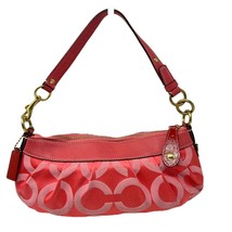 Coach purse Madison Op Art Signature Pink Coral bag 12950  - £49.85 GBP