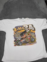 Vintage Terry McCarl #24 Racing 2XL Bugs Bunny T-Shirt Size M Double Sided - $17.65