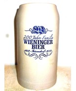 Wieninger 200 Years Teisendorf salt-glazed Masskrug German Beer Stein - £9.99 GBP