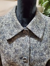 Albert Nipon Women&#39;s Gray Polyester Long Sleeve Jacket &amp;  Skirt 2 Piece Suit 16 - £98.36 GBP