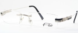 Vintage Flair Unique Rare Lunettes Argent/Noir 52-18 (19) -150 Allemagne (Notes) - $115.26