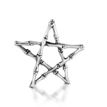 Unique and Mystical Star of Bones Sterling Silver Pendant Necklace - £17.01 GBP