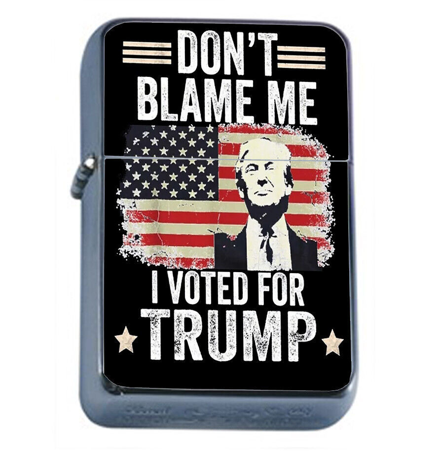 President Donald Trump 2024 L9 Windproof Refillable Flip Top Oil Lighter - $14.80